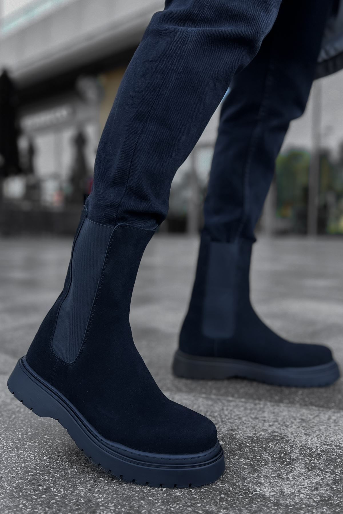 MN223 - SRT Alaska Süet Erkek Bot SIYAH