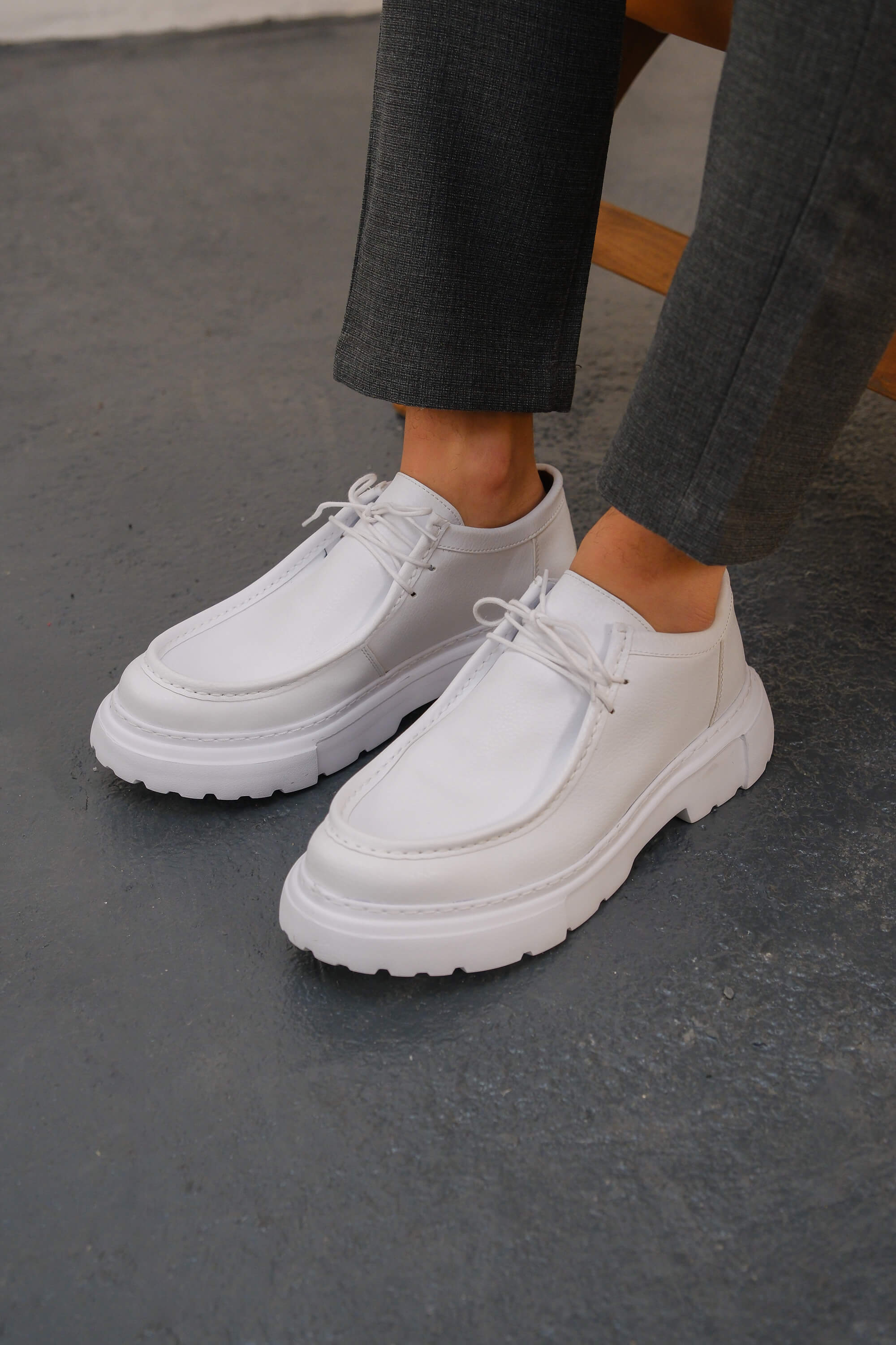 MN2404 - CBT Castle Erkek Ayakkabı BEYAZ