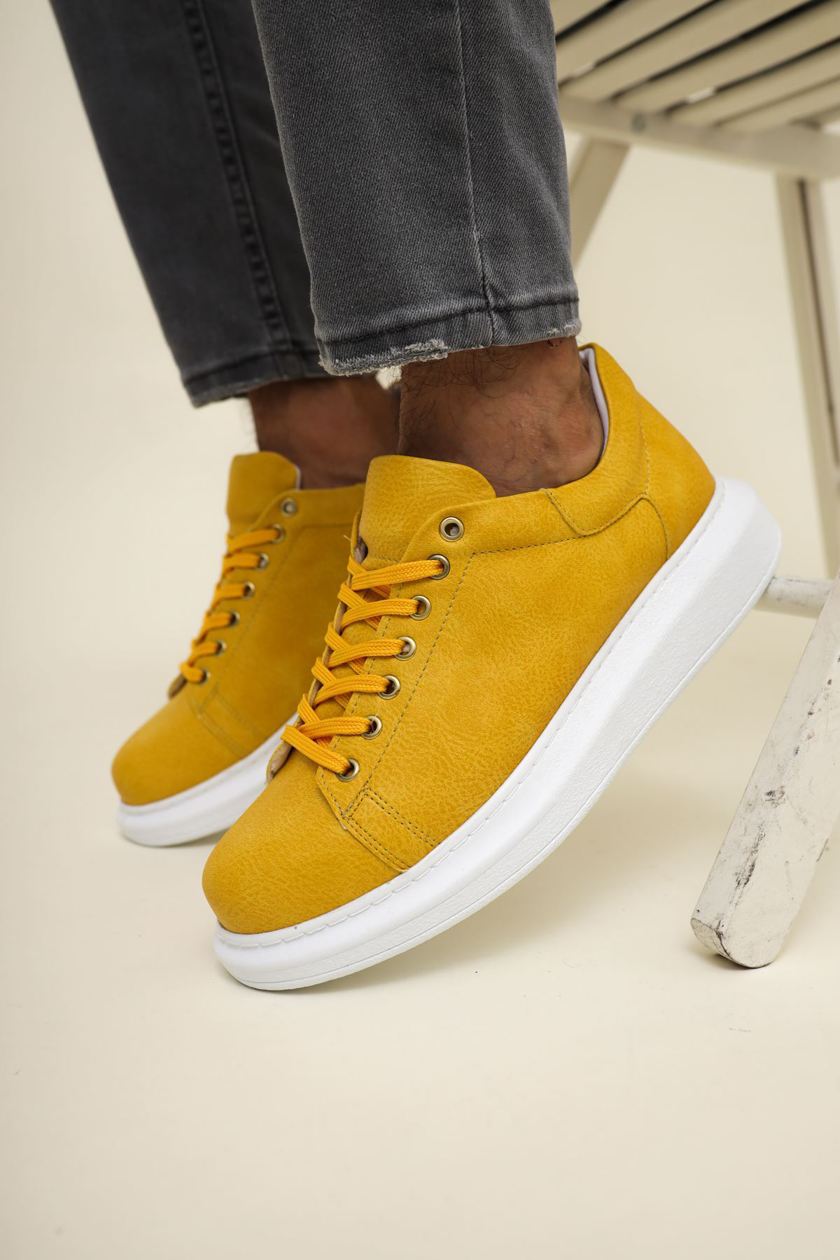 MN257 - CBT Estrella Erkek Ayakkabı SARI