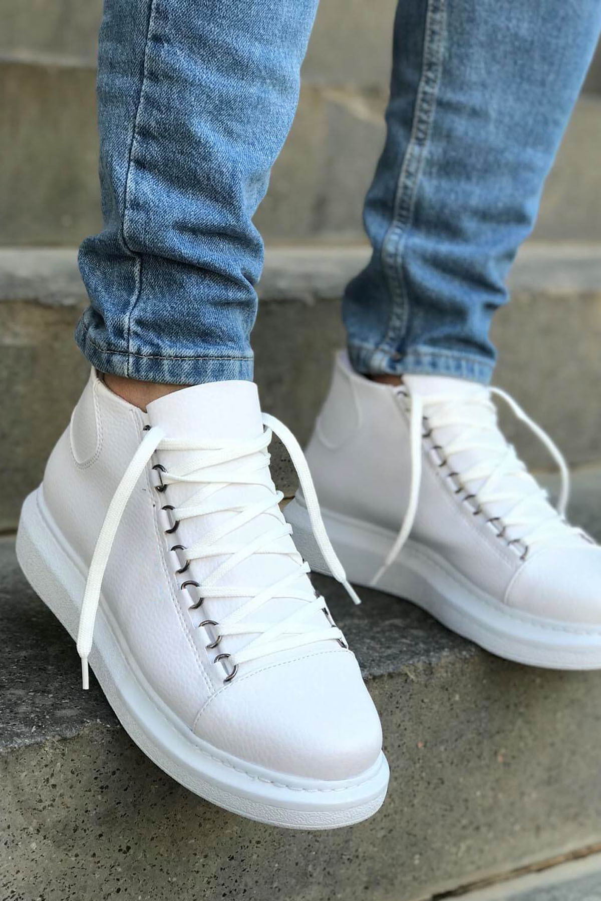 MN258 - CBT Roma Erkek Bot BEYAZ