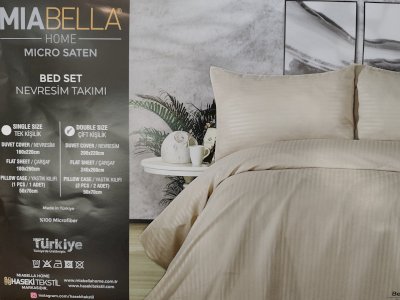 BELLA HOME PAMUK SATEN NEVRESİM TAKIMI ( ÇİFT KİŞİLİK)