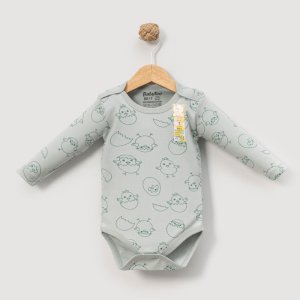 ✨ Kız & Erkek Bebeklere Özel Çıtçıtlı Pamuklu Yeşil Civciv Body | Maksimum Rahatlık ve Kolay Giydirme 