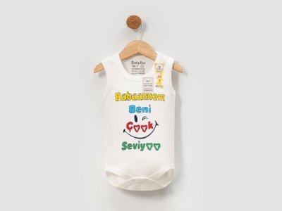 ✨ Çıtçıtlı Babaannem Beni Çok Seviyor Özel Seri Baskılı Bebek Body | En Sevimli Desenler, Pamuk Body Zıbın