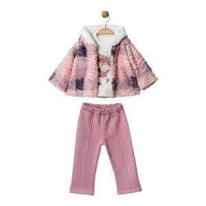 1-3 Yaş Kız Çocuk Takımı | Saf Pamuk Günlük 3'lü Set