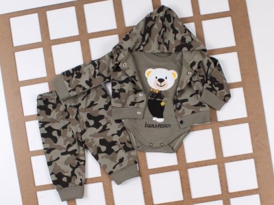 1-3 Yaş Erkek Çocuk Takımı | Saf Pamuk Günlük 3'lü Set