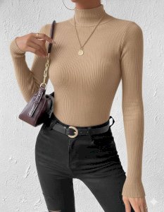 Klasik Yarım Balıkçı Kaşkorse Bluz